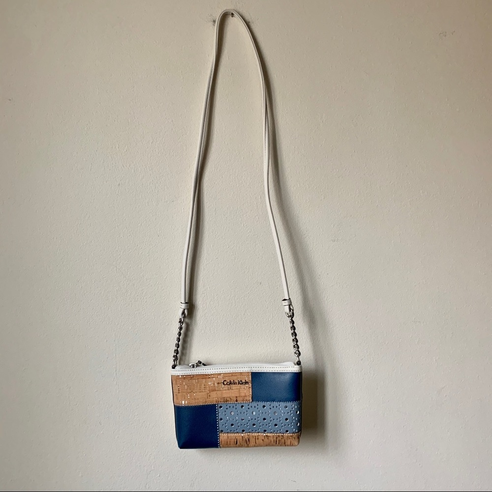 NWOT Calvin Klein Nautical Patchwork Bag